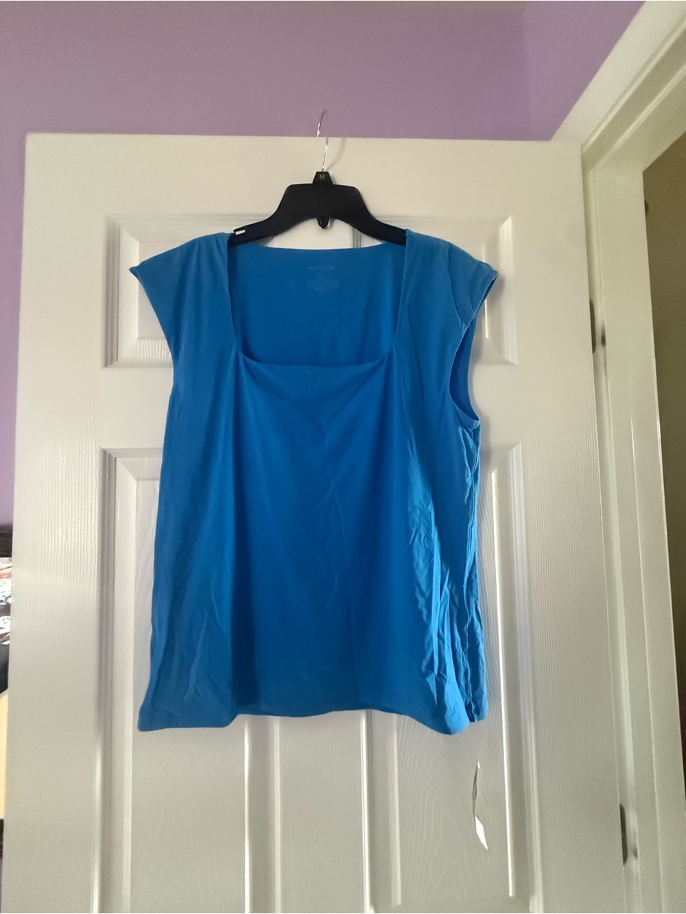 NWT White House Black Market Bright Blue Scoop Neck Tank